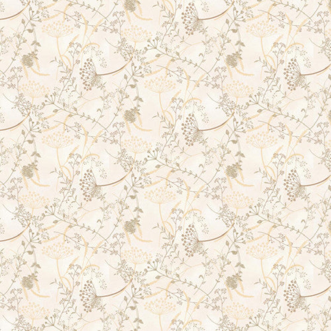 Fabric Henry Glass White Wash Tossed Queen Anne's Lace Linen Closet by the Quarter Yard 3069-30
